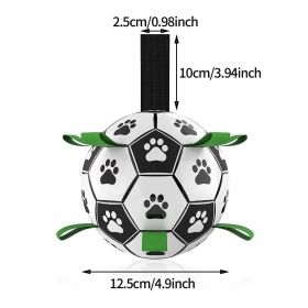 Interactive Dog Football Toy Soccer Ball Inflated Training Toy For Dogs Outdoor Border Collie Balls For Large Dogs Pet Supplies