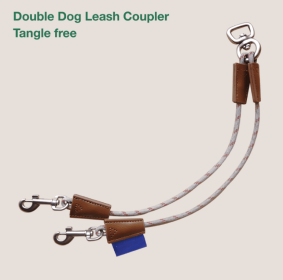 One Tow Double Head Traction Anti Winding Dog Rope