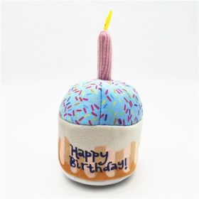 Dog plush toys; pets gnawing bones; sounding toys; teeth cleaning; fun birthday cakes; dog toys; dog gifts - Cake