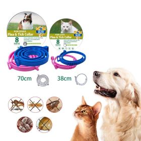 Boxed Anti Flea And Tick Dog Collar Dog Antiparasitic Collar Cat Mosquitoes Insect Repellent Retractable Deworming Pet Accessories - blue - 38cm