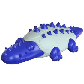 Rubber Kong Dog Toy Small Dog Accessories Interactive Puppy Dog Toothbrush Teeth Cleaning Brushing Stick French Bulldog Toys - Crocodile Dark Blue