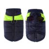 Windproof Dog Winter Coat Waterproof Dog Jacket Warm Dog Vest Cold Weather Pet Apparel  for Small Medium Large Dogs  - L - Green