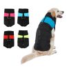 Windproof Dog Winter Coat Waterproof Dog Jacket Warm Dog Vest Cold Weather Pet Apparel  for Small Medium Large Dogs  - L - Blue