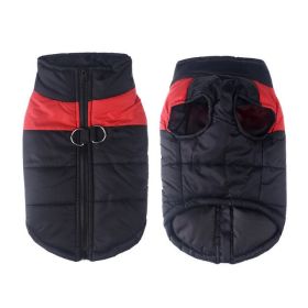 Windproof Dog Winter Coat Waterproof Dog Jacket Warm Dog Vest Cold Weather Pet Apparel  for Small Medium Large Dogs  - XL - Red