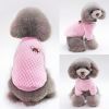 Pet Dog Clothes flannel Dog Winter Clothe Puppy - Pink