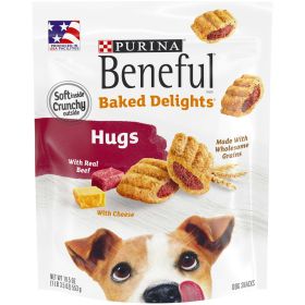 Purina Beneful Real Beef & Cheese Crunchy Treats for Dogs19.5 oz Pouch - Purina Beneful