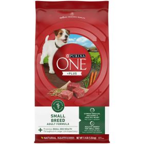 Purina One +Plus Dry Dog Food for Adult Dogs Small Breed Adult Formula 7.4 lb Bag - Purina ONE