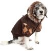 Designer Patterned Suede Argyle Sweater Pet Jacket - X-Small