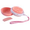 Pet Life 'Bravel' 3-in-1 Travel Pocketed Dual Grooming Brush and Pet Comb - Orange