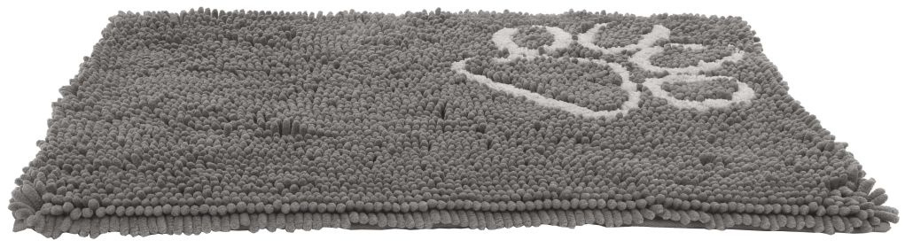 Pet Life 'Fuzzy' Quick-Drying Anti-Skid and Machine Washable Dog Mat - Grey