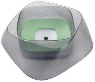 Pet Life 'Hydritate' Anti-Puddle Cat and Dog Drinking Water Bowl - Green