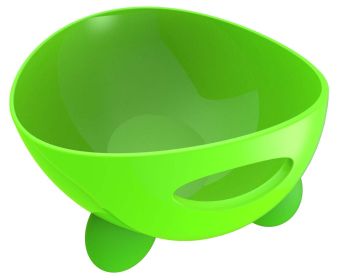 Pet Life 'Modero' Dishwasher Safe Modern Tilted Dog Bowl - Green