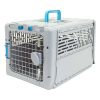 Collapsible Plastic Pet Kennel, Pet Carrier, Dog, Cat, Small Animal - Gray