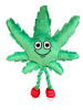 MJ the Weed Leaf 420 Dog Toy - Green