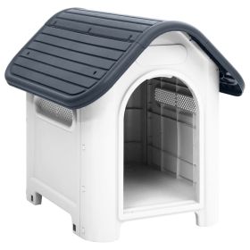 Dog House Gray 23.2"x29.5"x26" Polypropylene - Gray