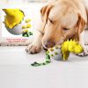 Dog Toothbrush Molar Stick Pet Bite-Resistant Interactive Puzzle Cleaning Teeth Fun Boring Artifact Spherical Dinosaur Egg Toy - Chocolate