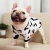 Autumn/Winter warm dog coat Small; medium dog; Flannel warm dog clothing pet supplies; dog clothing - Duck beckoning under the blue sky - XL