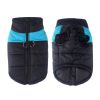 Windproof Dog Winter Coat Waterproof Dog Jacket Warm Dog Vest Cold Weather Pet Apparel  for Small Medium Large Dogs  - 2XL - Blue