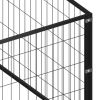 Dog Kennel Black 688.9 ftÂ² Steel - Black