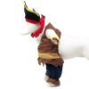 Pet Life 'Captain Snuggles' Pirate Pet Dog Costume Uniform - NAVY - X-Small