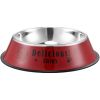 Stainless steel dog bowl; color anti-skid dog bowl; cat bowl - 26cm - Red cartoon