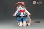 Pet Life 'Rodeo Bones' Cowboy Pet Dog Costume Uniform - DENIM BLUE - Large