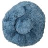 Pet Life 'Nestler' High-Grade Plush and Soft Rounded Dog Bed - Blue - Large