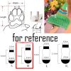 4 Pcs Red Hearts Dog Knitted Pet Socks Cartoon Cute Puppy Cat Socks Dog Foot Covers Poodle Teddy Socks - Default