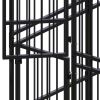 Outdoor Dog Kennel Steel 555.5 ftÂ² - Black