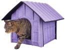 Pet Life 'Collapsi-Pad' Folding Lightweight Travel Pet House with inner Mat - Blue