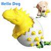 Dog Toothbrush Molar Stick Pet Bite-Resistant Interactive Puzzle Cleaning Teeth Fun Boring Artifact Spherical Dinosaur Egg Toy - Green