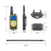 Dog Training Collar IP67 Waterproof Pet Trainer 300mAh Rechargeable 875 Yard Remote Control 4 Modes - Black