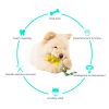 Dog Toothbrush Molar Stick Pet Bite-Resistant Interactive Puzzle Cleaning Teeth Fun Boring Artifact Spherical Dinosaur Egg Toy - Yellow