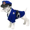 Pet Life 'Pawlice Pawtrol' Police Pet Dog Costume Uniform - Blue - Large