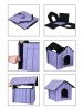 Pet Life 'Collapsi-Pad' Folding Lightweight Travel Pet House with inner Mat - Grey