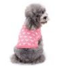 Pet Dog Sweater Turtleneck Dog Knitwear Warm Pet Sweater - Pink - M