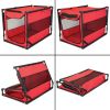 Life Large Portable Dog Kennel, Red - red