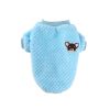 Pet Dog Clothes flannel Dog Winter Clothe Puppy - Blue