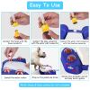 Dog Water Fountain Multifunctional Automatic Pet Water Dispenser Outdoor Step-on Activated Sprinkler for Drinking Shower Fun - Blue