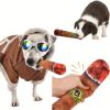 Plush Cigar Squeaky Dog Toys, Funny Cute Dog Gifts - cigar toy