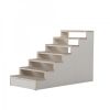 Short-legged Dog Climbing Stairs - Natural Wood Color - As pic