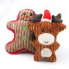 Christmas pet chew toy Pet plush voice toy Christmas molar bite-resistant cute cartoon dog toy - Santa Claus