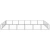 Dog Kennel Black 322.9 ftÂ² Steel - Black