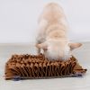 Pet Life 'Sniffer Grip' Interactive Anti-Skid Suction Pet Snuffle Mat - Brown