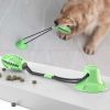 Pet Life 'Grip N' Play' Treat Dispensing Football Shaped Suction Cup Dog Toy - Green