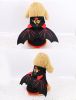 Pet Black Bat Wing Costume Hooded Winter Warm Sweater Halloween Costume - L